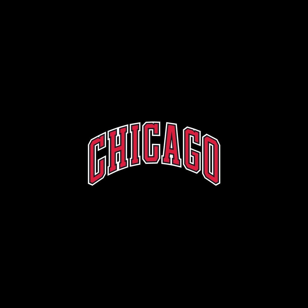 Logo Chicago Bulls testo rosso, 1024x1024 HD, PC