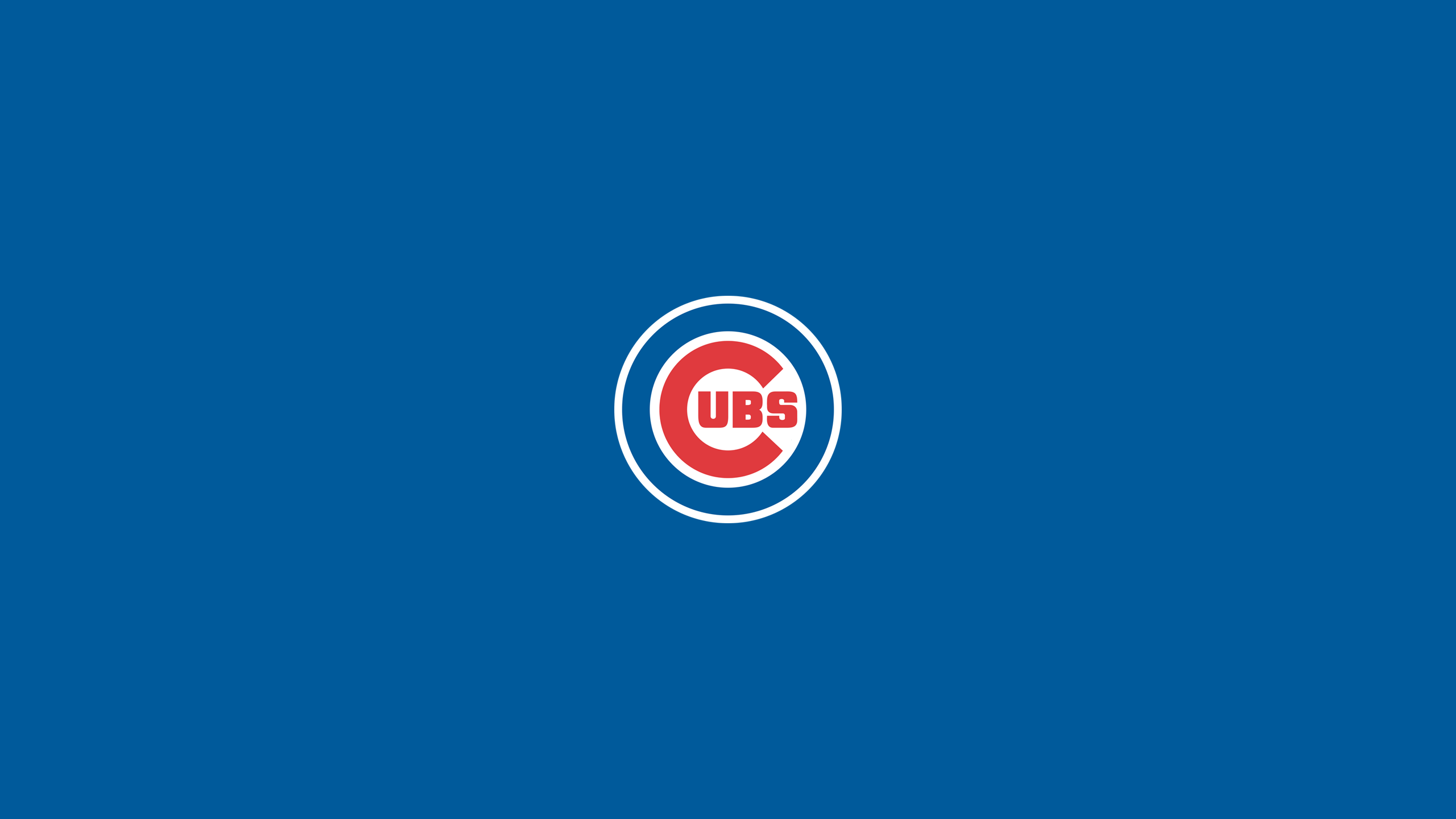 Logo Chicago Cubs blu, 2560x1440 2K, Desktop