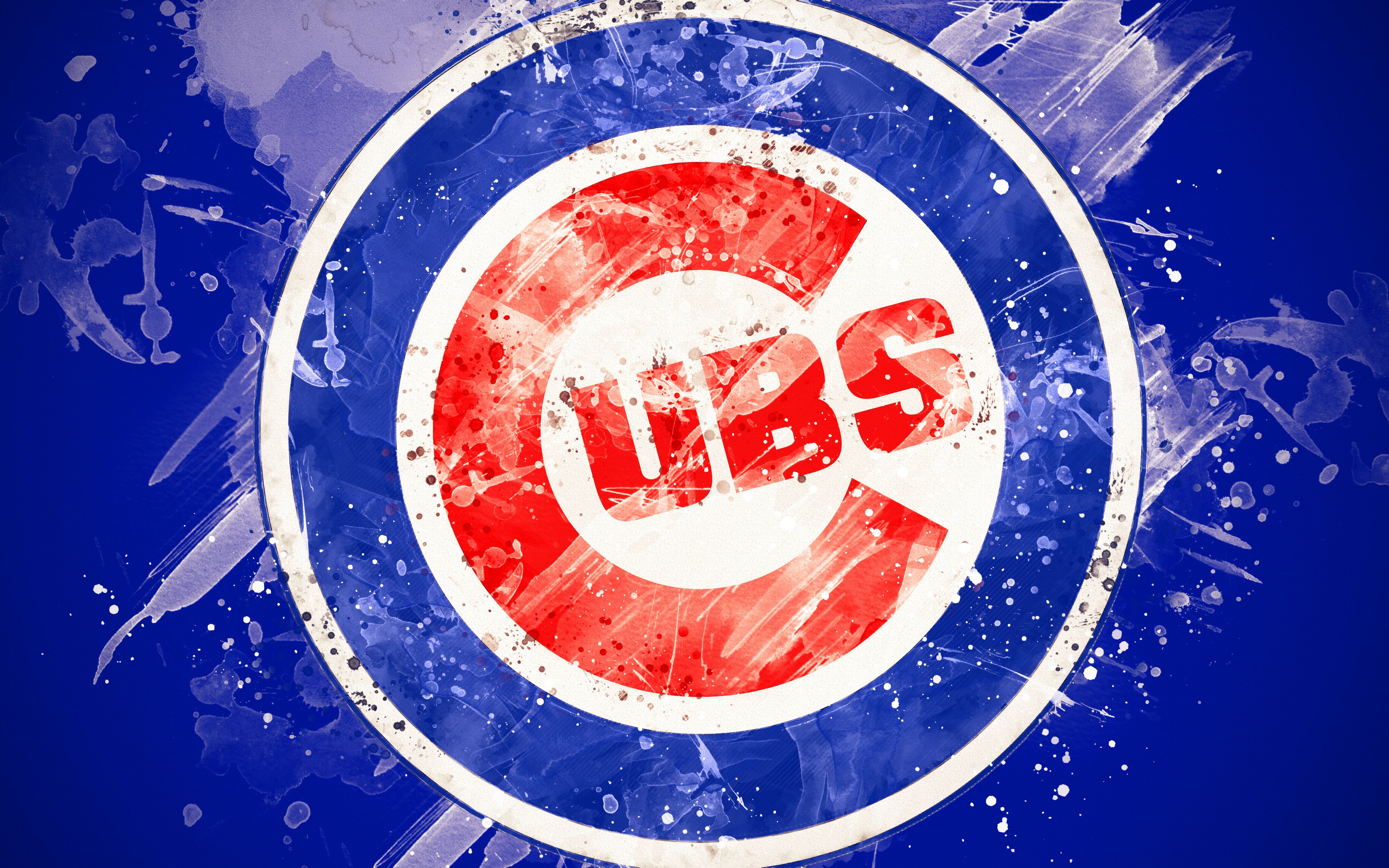 Logo Chicago Cubs baseball, 3840x2400 4K, Desktop 4K
