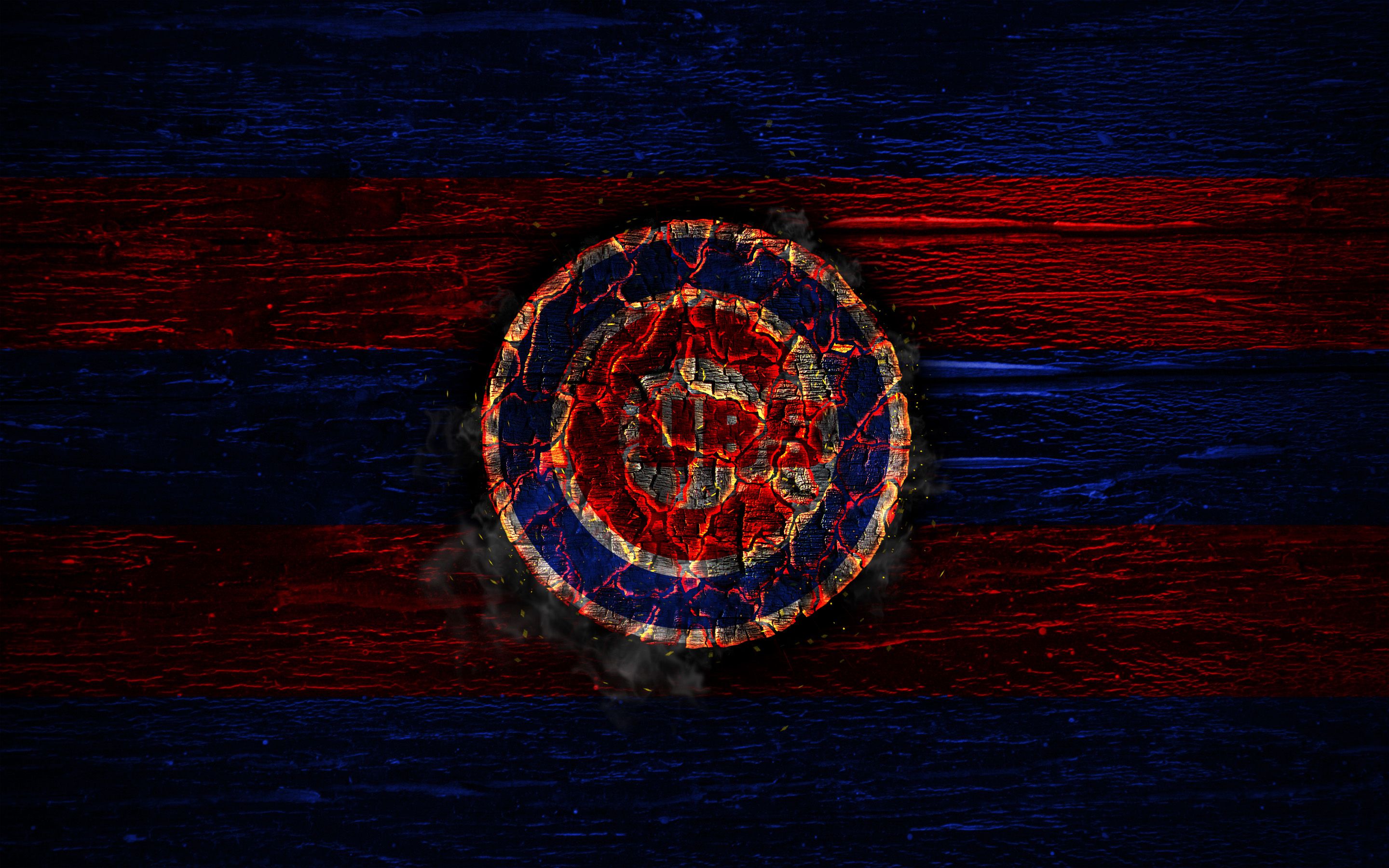 Logo Chicago Cubs fiamme, 2880x1800 WQXGA, Desktop