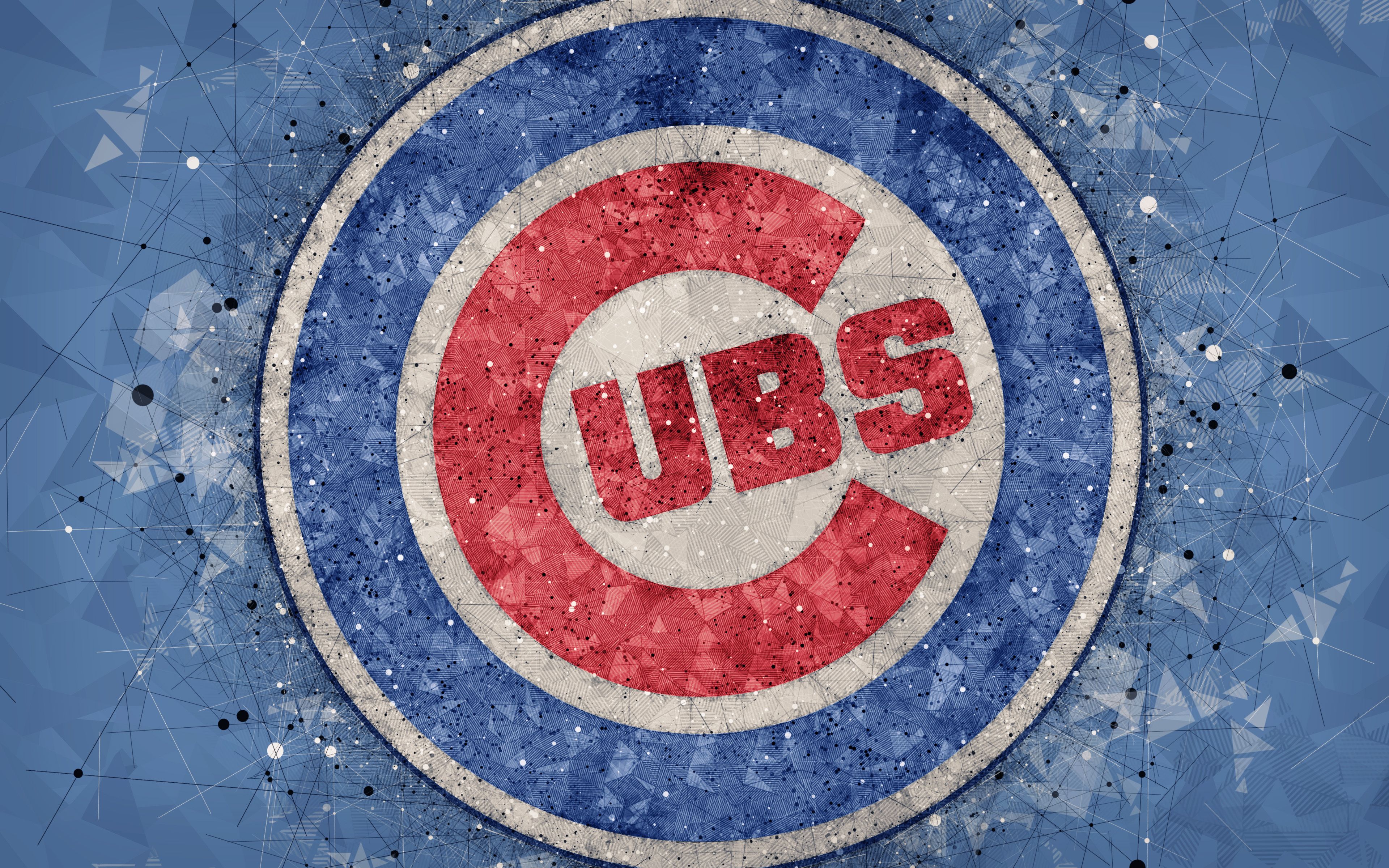 Logo Chicago Cubs baseball, 3840x2400 Ultra HD, 4K TV