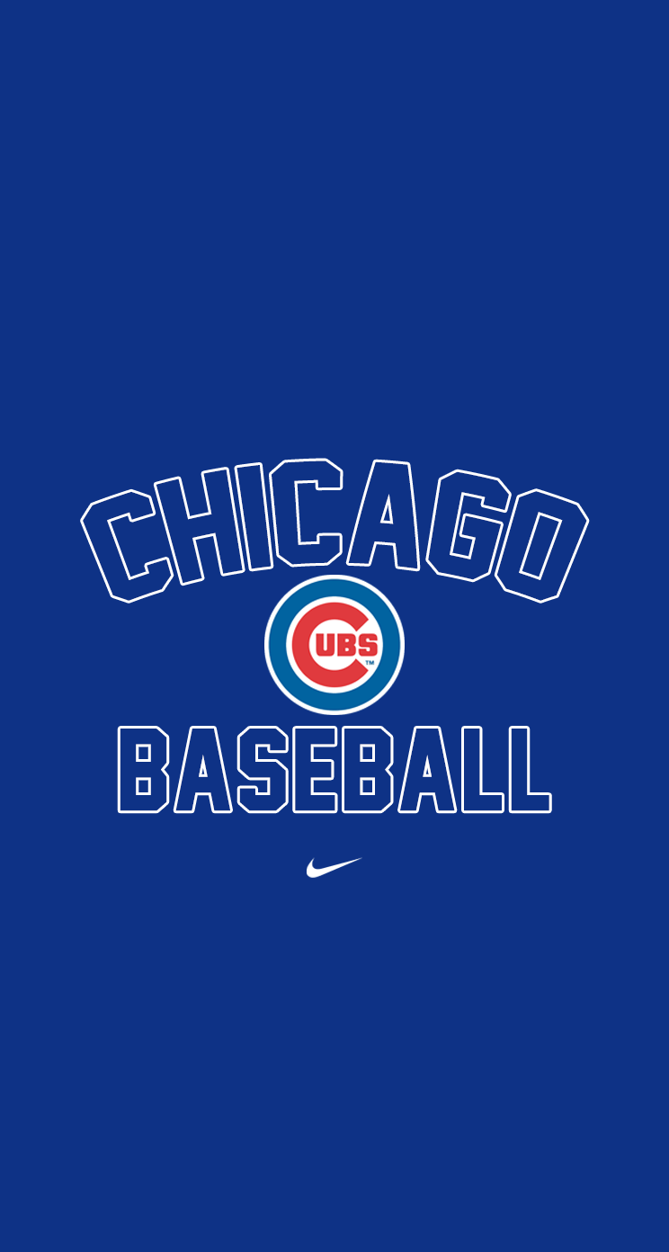Logo Chicago Cubs Baseball Nike, abbigliamento sportivo, 744x1392 Verticale, Mobile