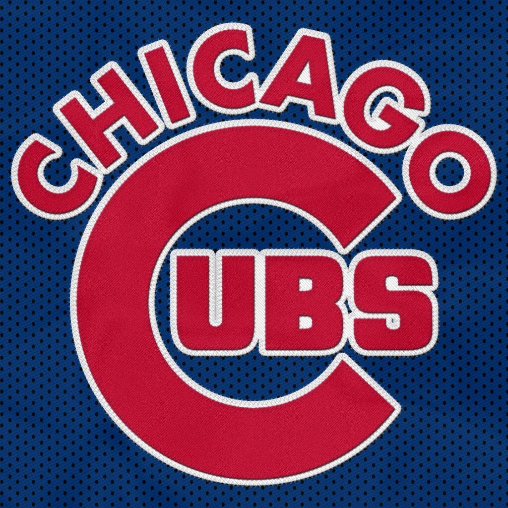 Logo Chicago Cubs su tessuto, 1024x1024 HD, Desktop