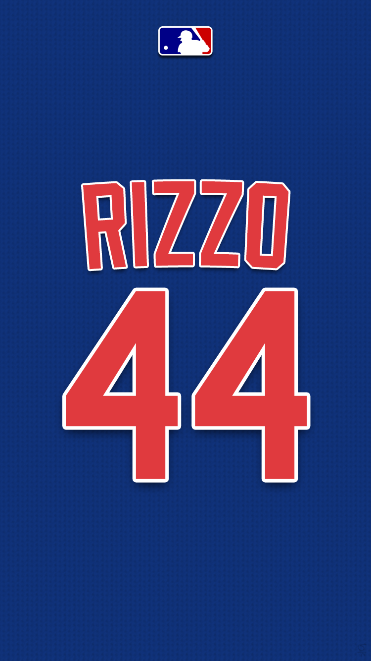 Maglia Rizzo 44 Cubs, Chicago Cubs, 750x1334 Verticale, Mobile