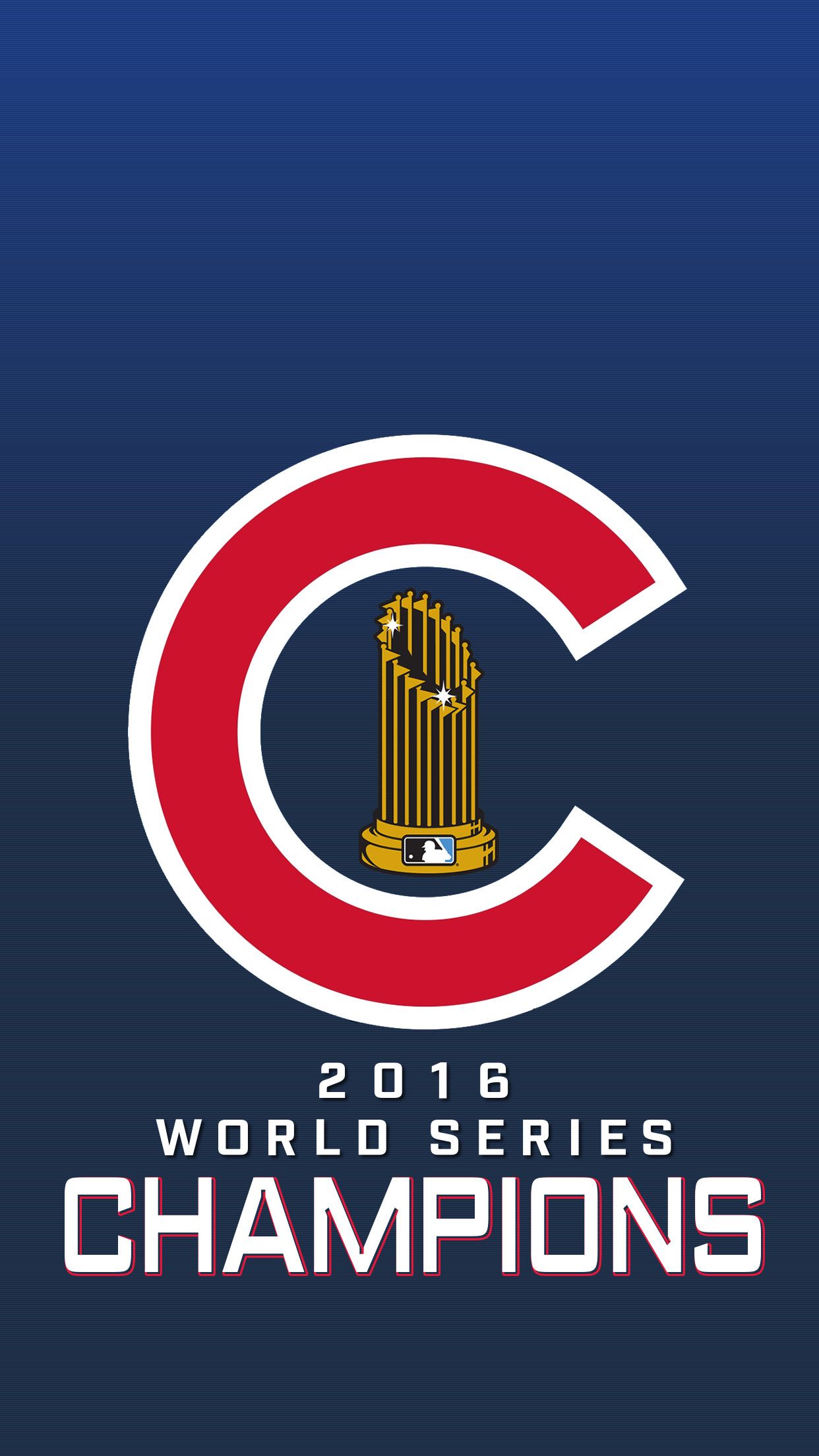 Logo Chicago Cubs World Series, 1242x2208 Full HD Verticale, Smartphone