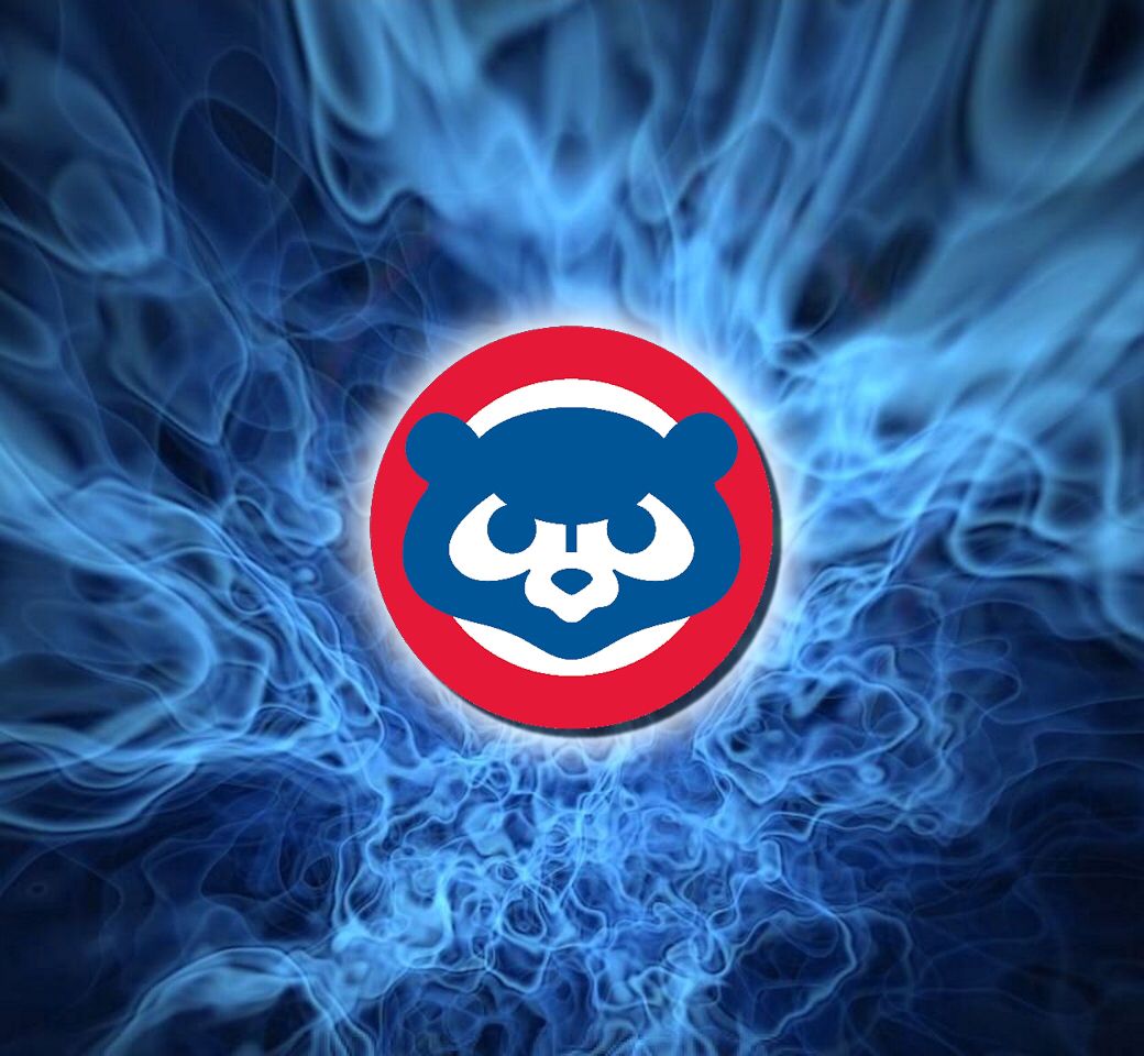 Logo Chicago Cubs fiamme blu, 1040x960 HD, Desktop