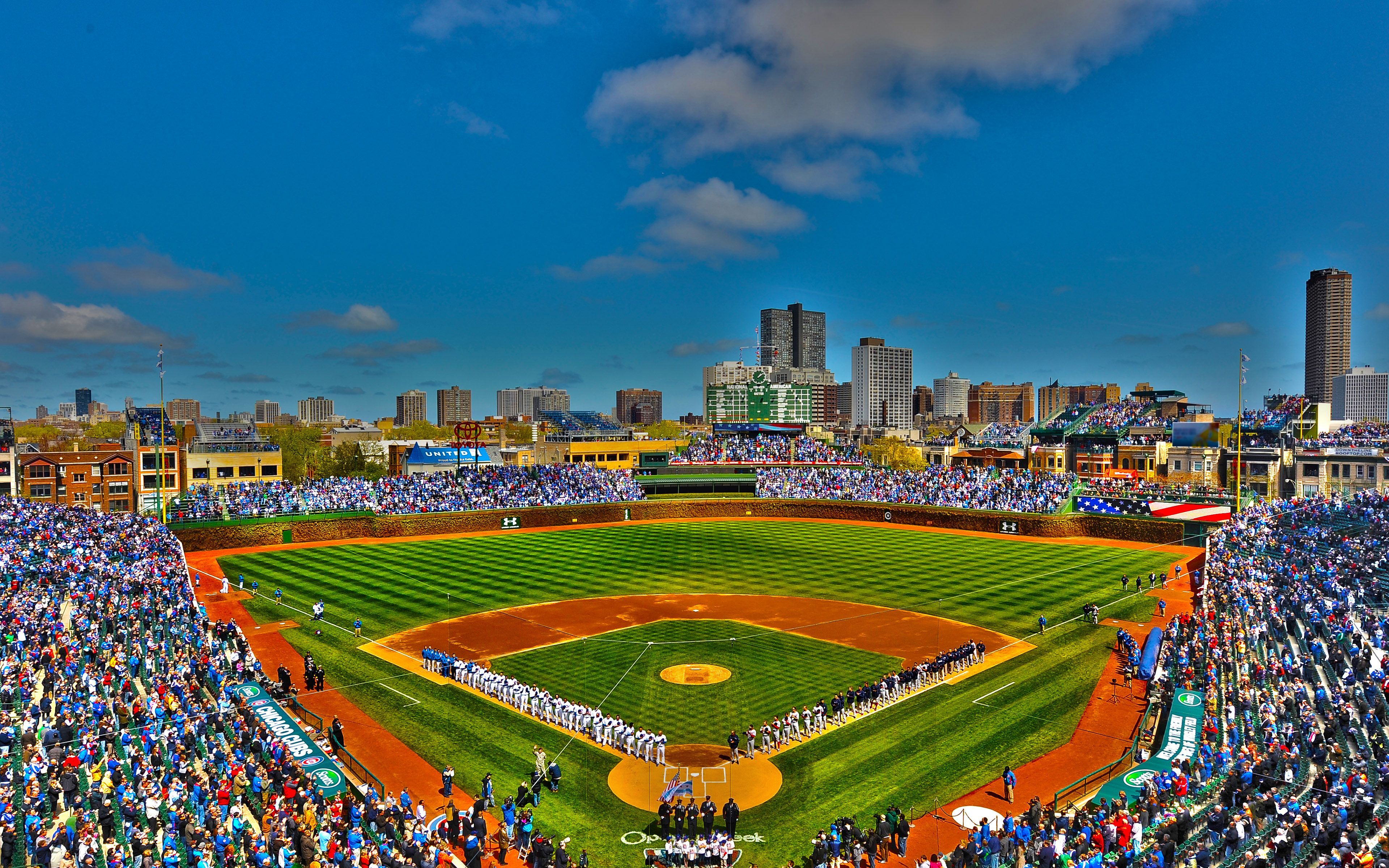 Stadio baseball Wrigley Field Chicago, 3840x2400 4K Ultra HD, Monitor 4K