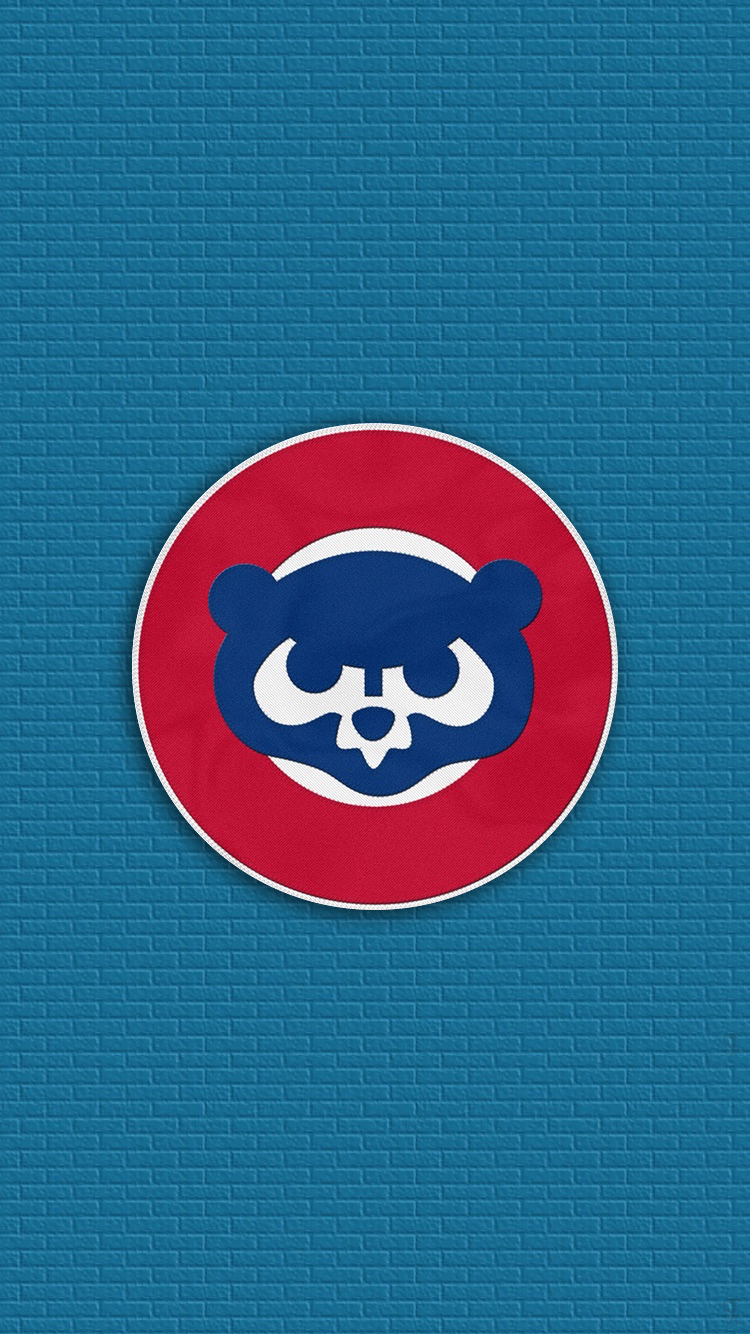 Logo Chicago Cubs con giocatori, 1080x1920 Verticale, iPhone Pro Max