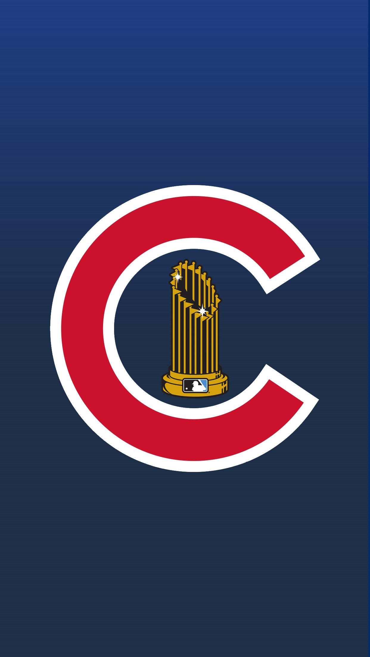 Logo Chicago Cubs trofeo, MLB, 1242x2208 Verticale, iPhone Air