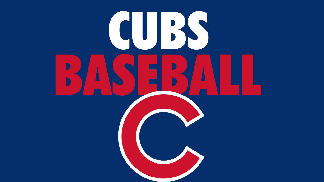 Cartello Schwarber Cubs blu rosso, Chicago Cubs, 1080x1920 Verticale, iPhone Plus