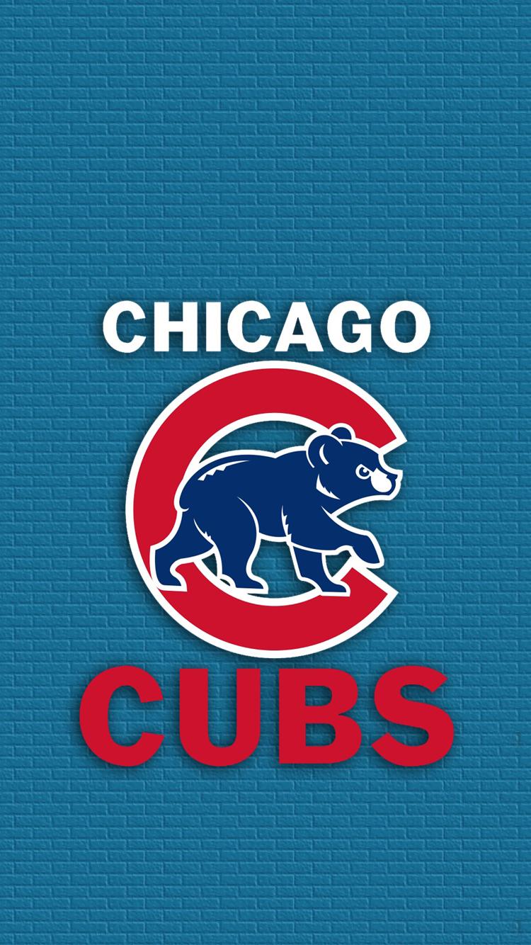 Logo Chicago Cubs orso blu, 750x1334 Verticale, iPhone