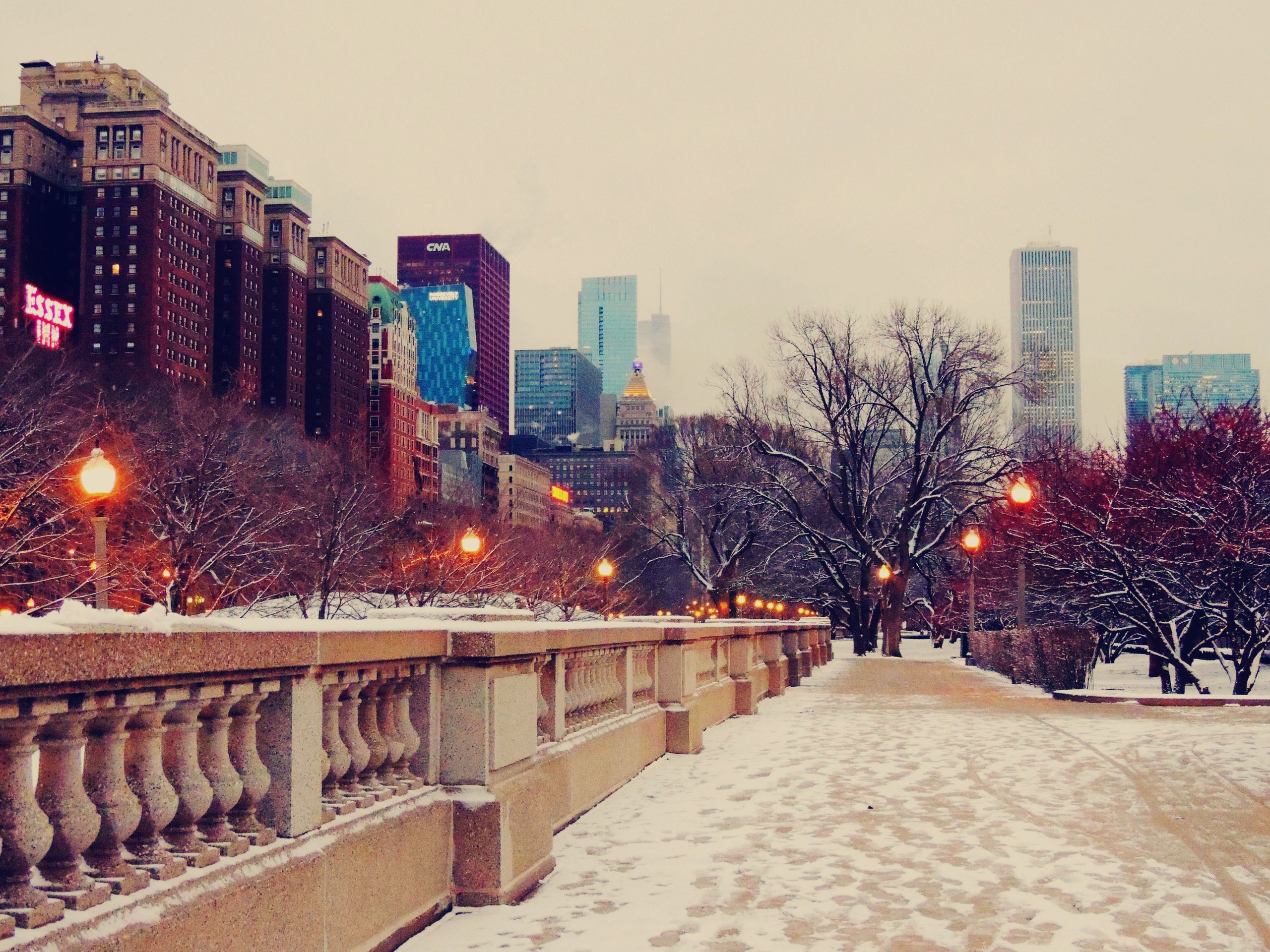 Chicago inverno neve città, 2560x1920 WQXGA, PC