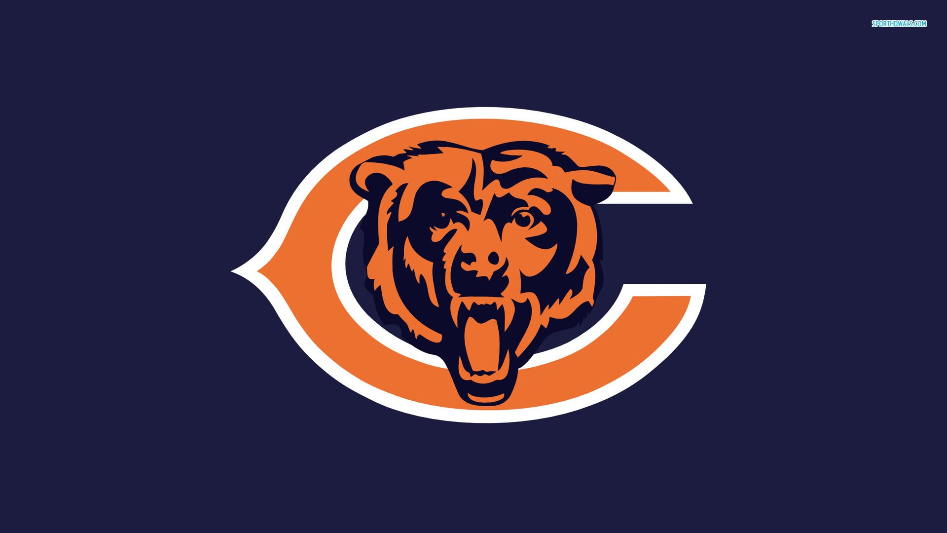 Logo Chicago Bears, 1920x1080 Full HD, Desktop