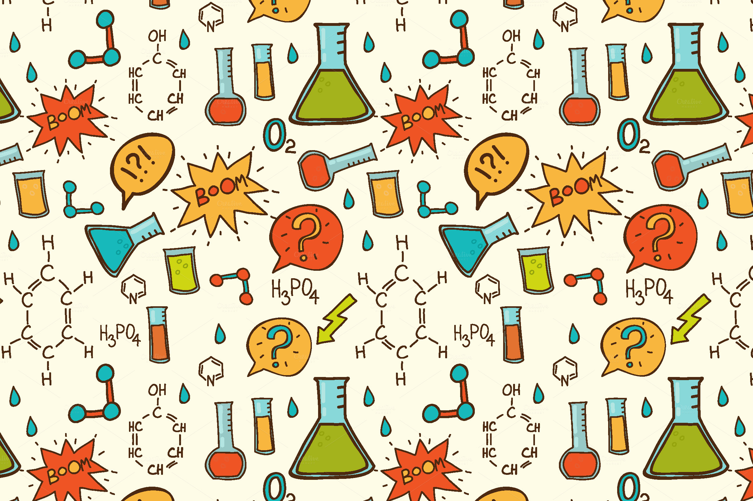 Pattern chimica provette colorate, 2417x1608 alta risoluzione, PC