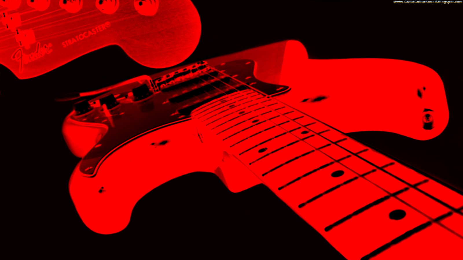 Chitarra elettrica rossa Stratocaster, 1600x900 900p, Desktop