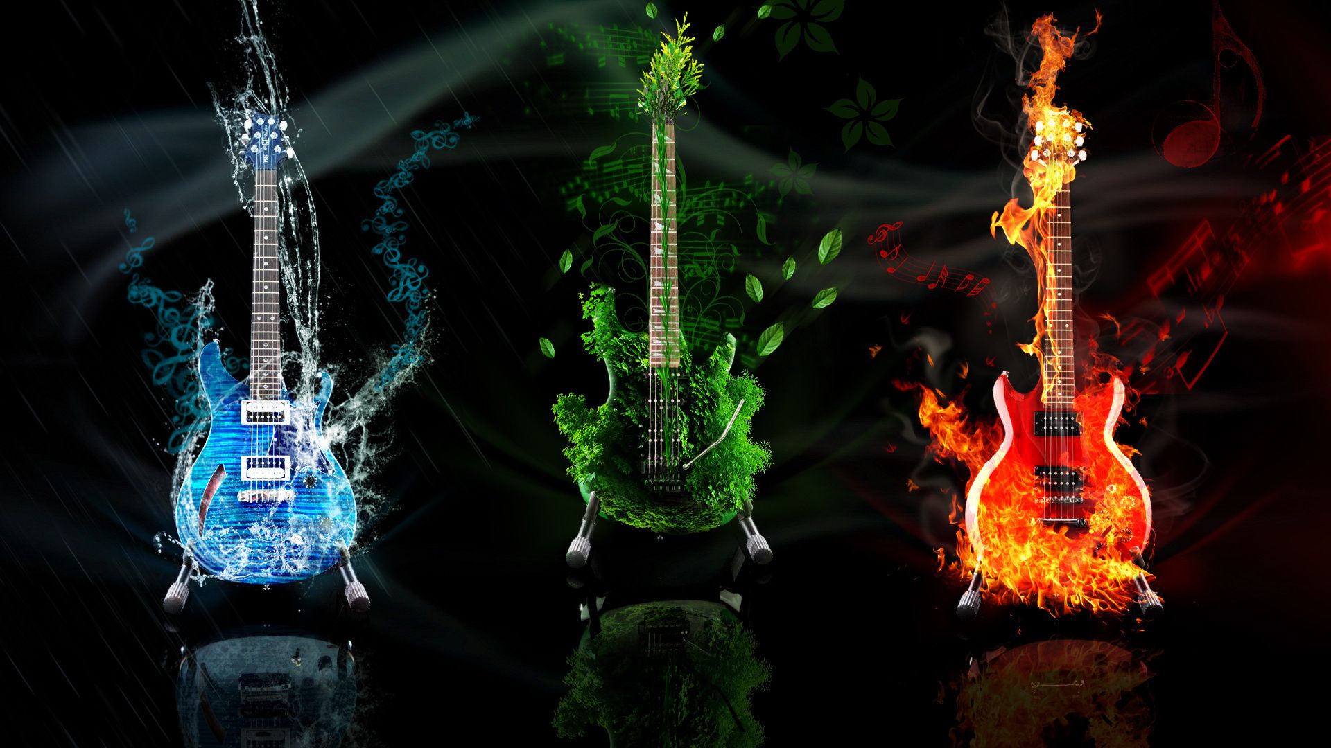 Chitarra in fiamme viola, 720x1280 Verticale, Telefono