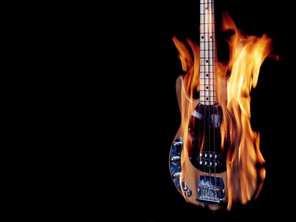 Chitarra in fiamme blu, 1920x1200 WUXGA, PC