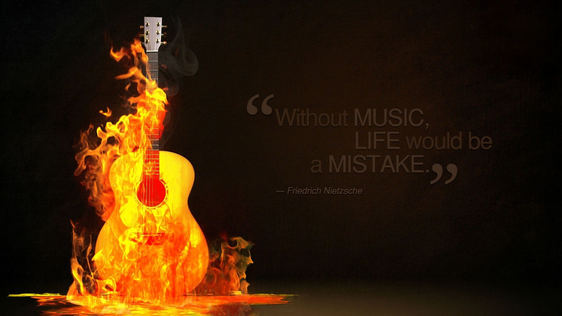 Chitarra elettrica in fiamme, 1920x1080 1080p, PC Desktop