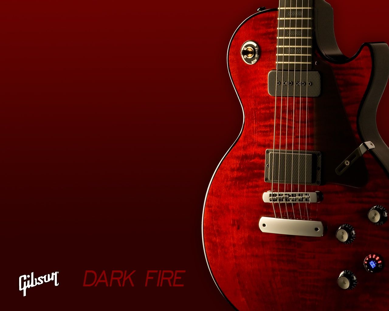 Chitarra elettrica con fiamme, 1920x1080 Full HD 1080p, Desktop