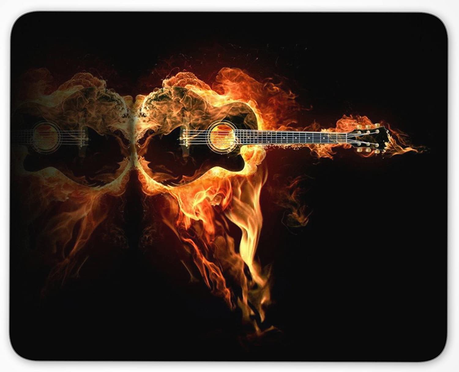 Chitarra elettrica in fiamme, 1080x1920 Verticale, Mobile