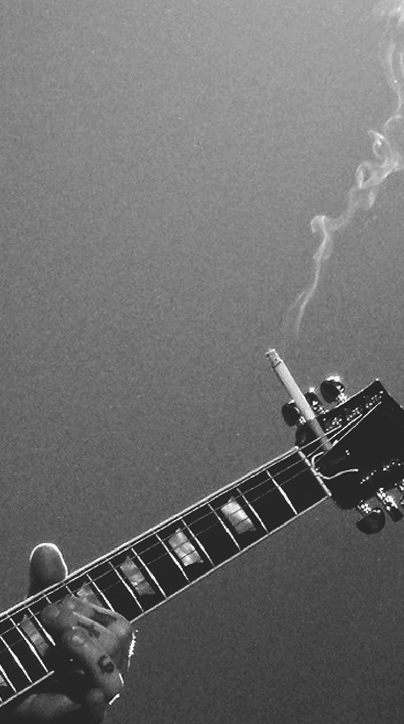 chitarra manico bianco e nero, 792x1419 Full HD Verticale, iPhone Plus