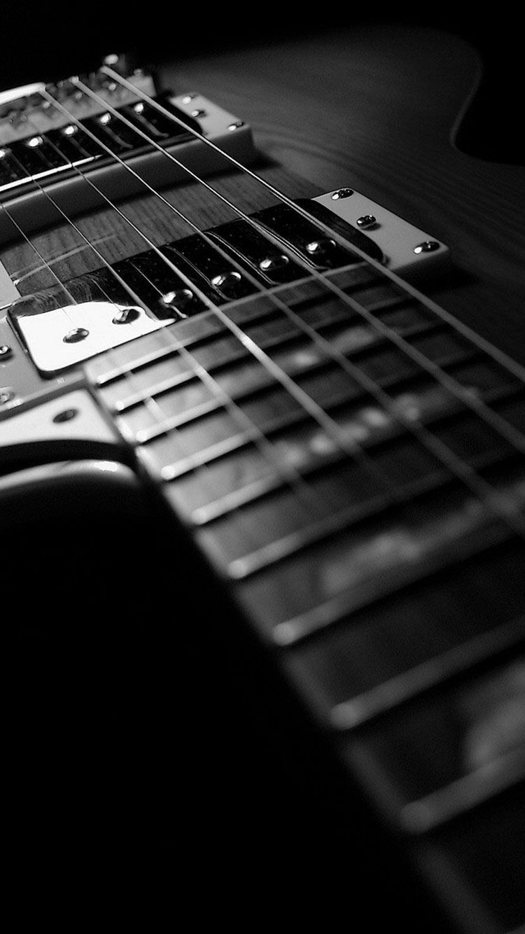 Chitarra elettrica bianco e nero, 750x1334 Full HD Verticale, iPhone Pro Max