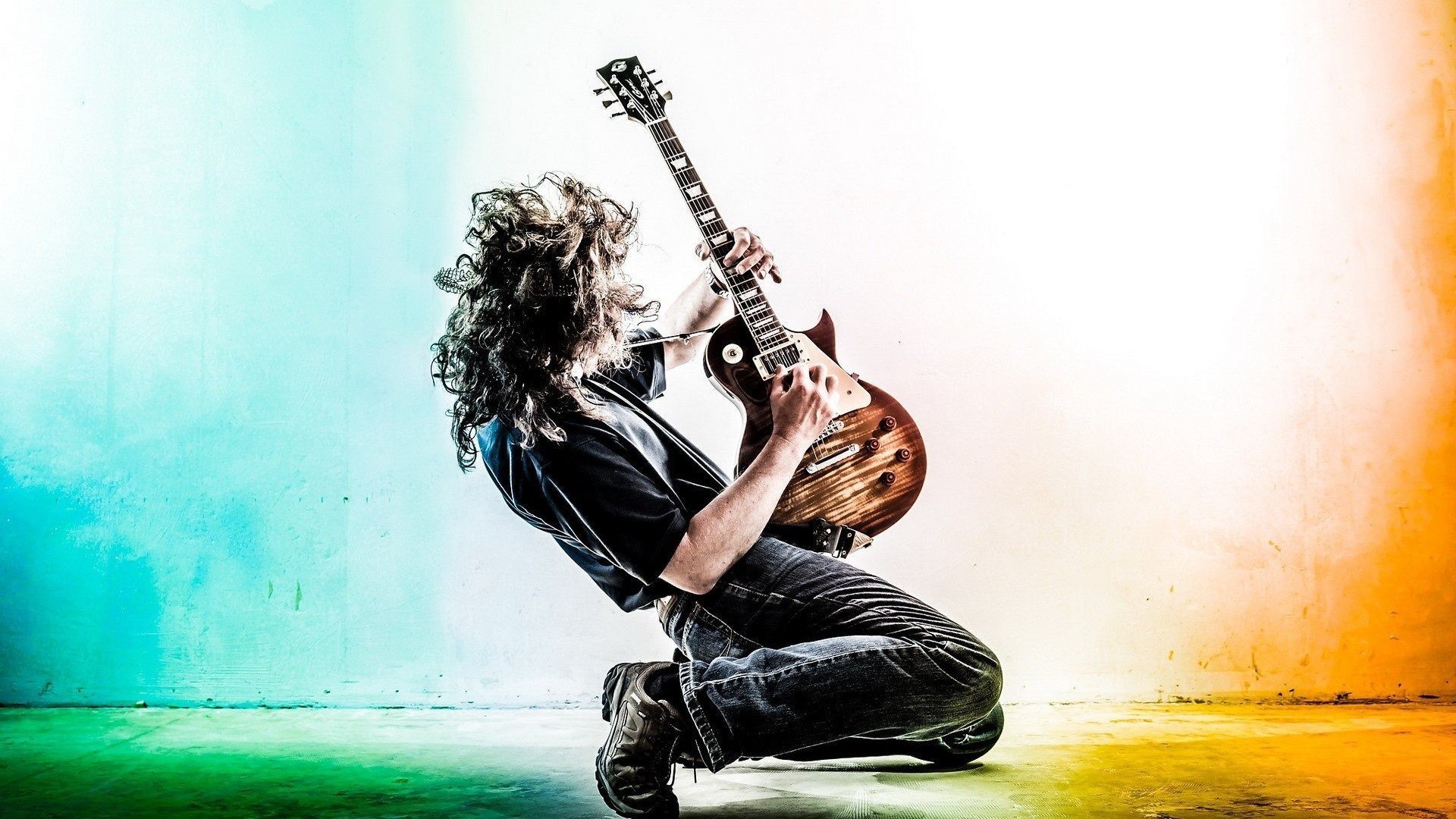Chitarrista rock con Les Paul, 1920x1080 Full HD, PC