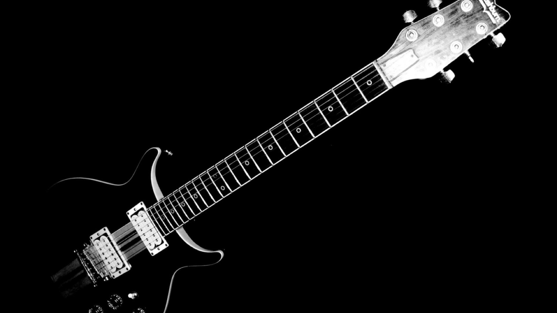Chitarra elettrica bianco e nero, 1920x1080 1080p, PC