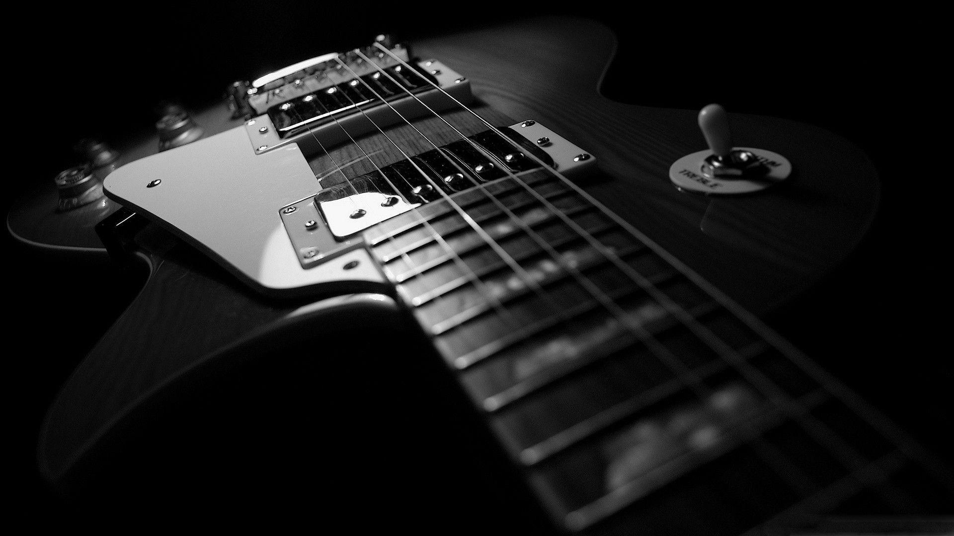 Chitarra elettrica bianco e nero, 1920x1080 1080p, PC Desktop