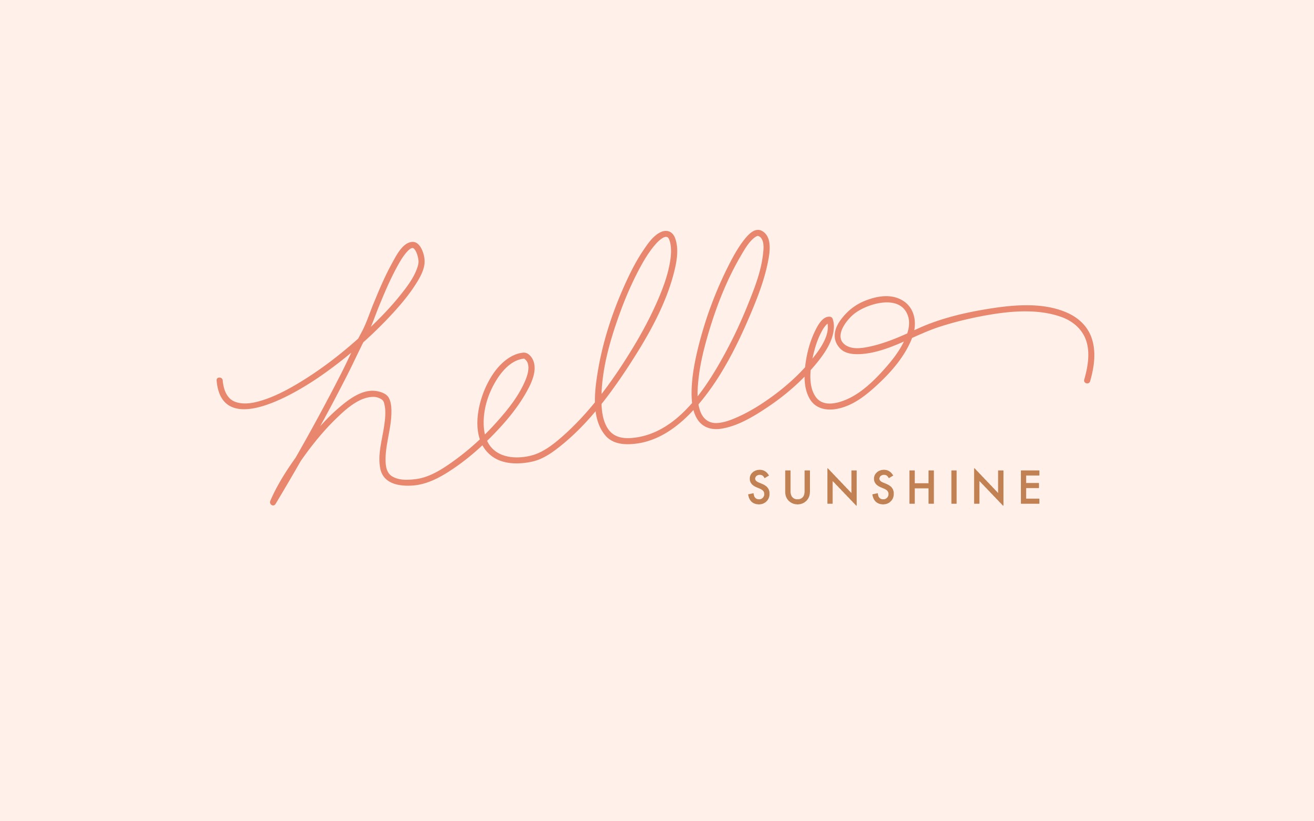 Scritta corsivo Hello Sunshine rosa, 2560x1600 2K, Desktop