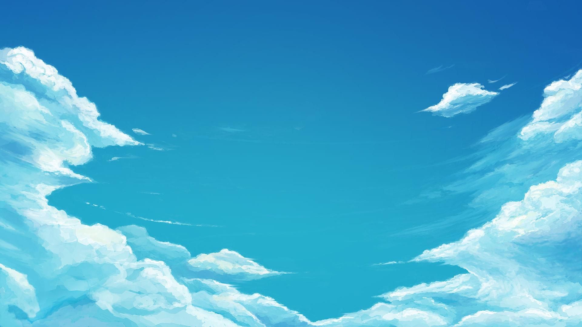 Cielo turchese con nuvole, 1920x1080 Full HD, Desktop
