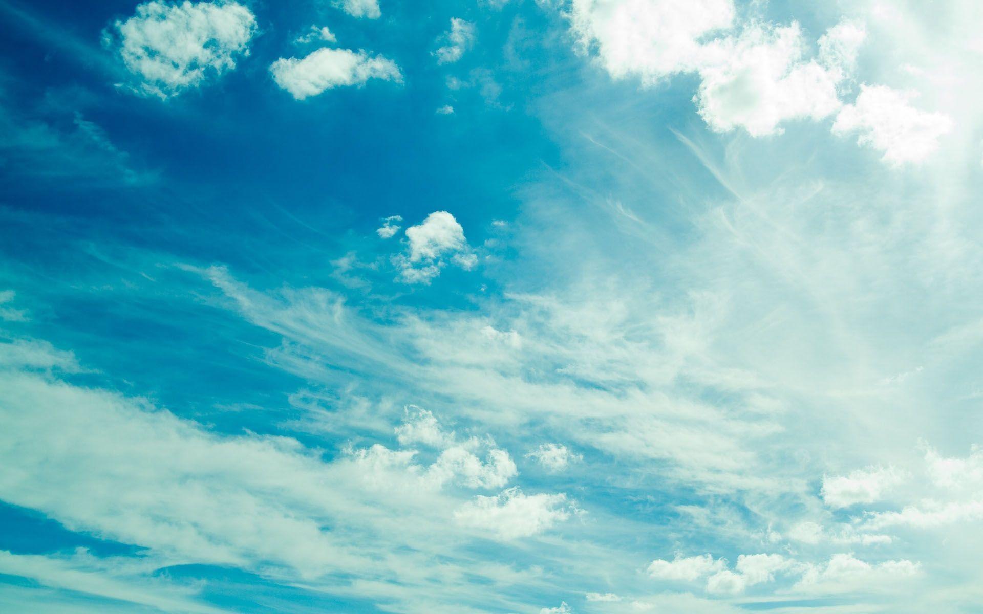 Cielo turchese con nuvole, 1920x1200 WUXGA, iMac