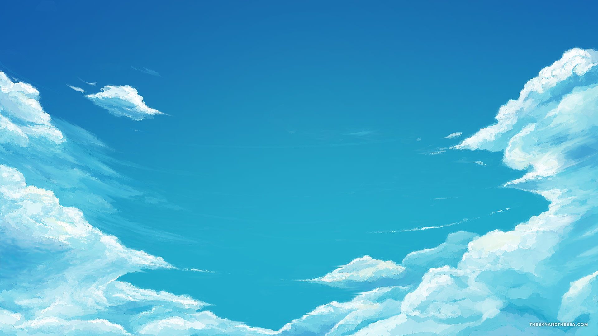 Cielo turchese con nuvole, 1920x1080 Full HD 1080p, PC