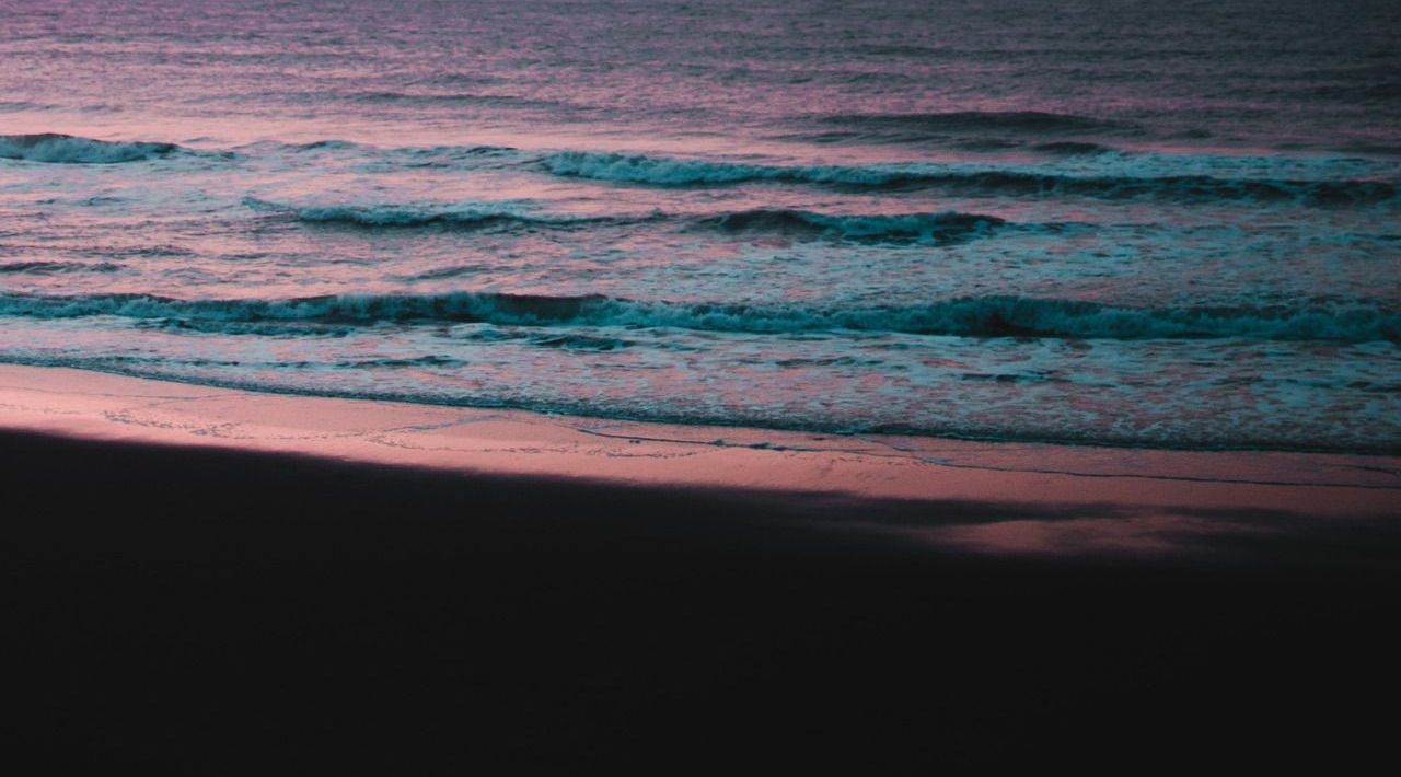 onde oceano al tramonto, 1280x710 720p, iMac