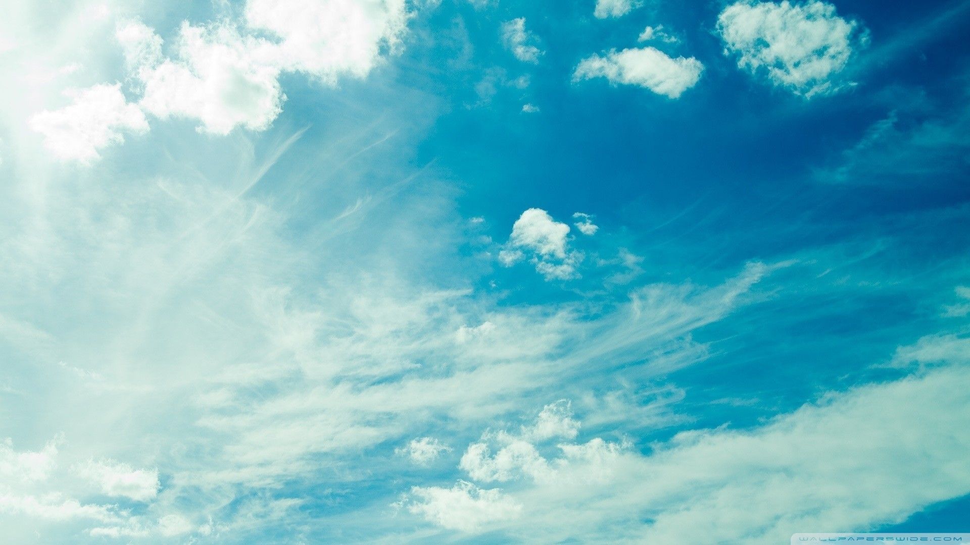 Cielo turchese con nuvole, 1920x1080 1080p, Desktop