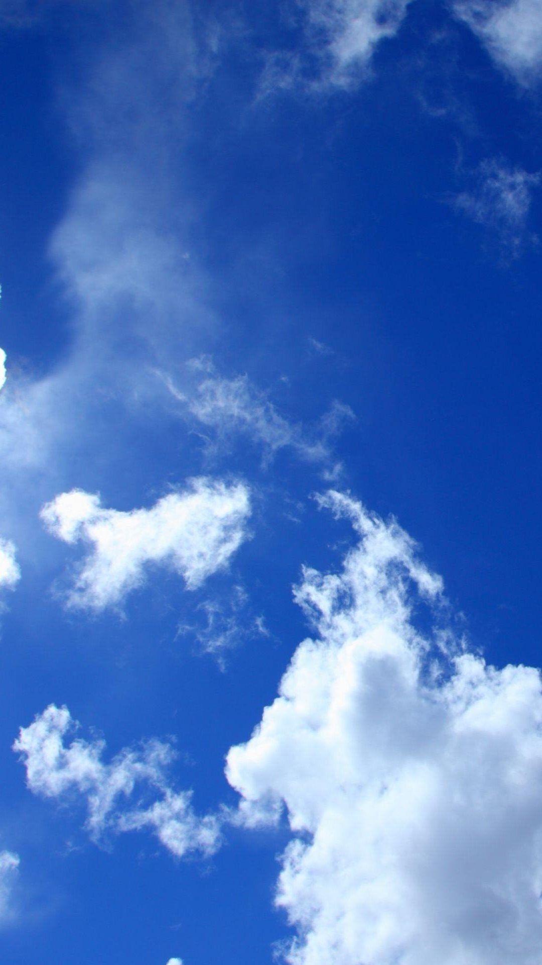 Cielo azzurro nuvole bianche, 1080x1920 Verticale, Telefono