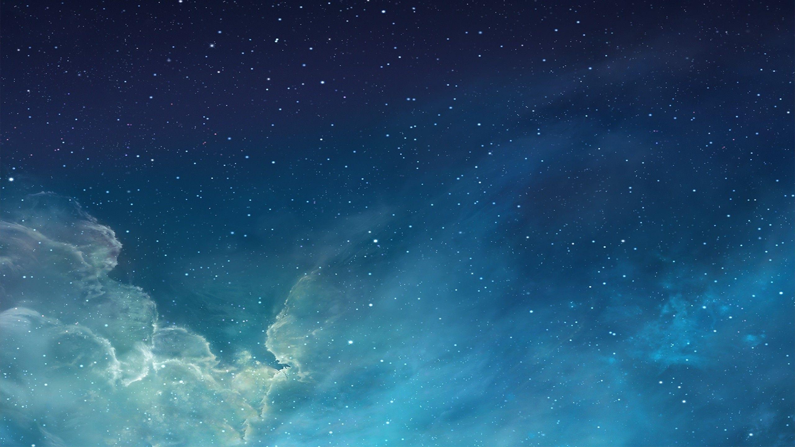 Cielo notturno stellato blu, 2560x1440 2K QHD, PC