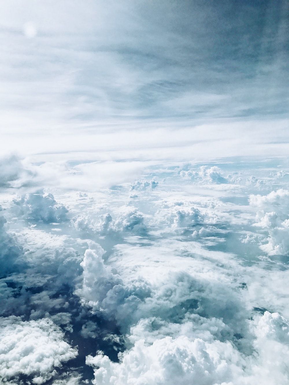Nuvole viste dall'alto, cielo azzurro, 1000x1333 Verticale, Telefono