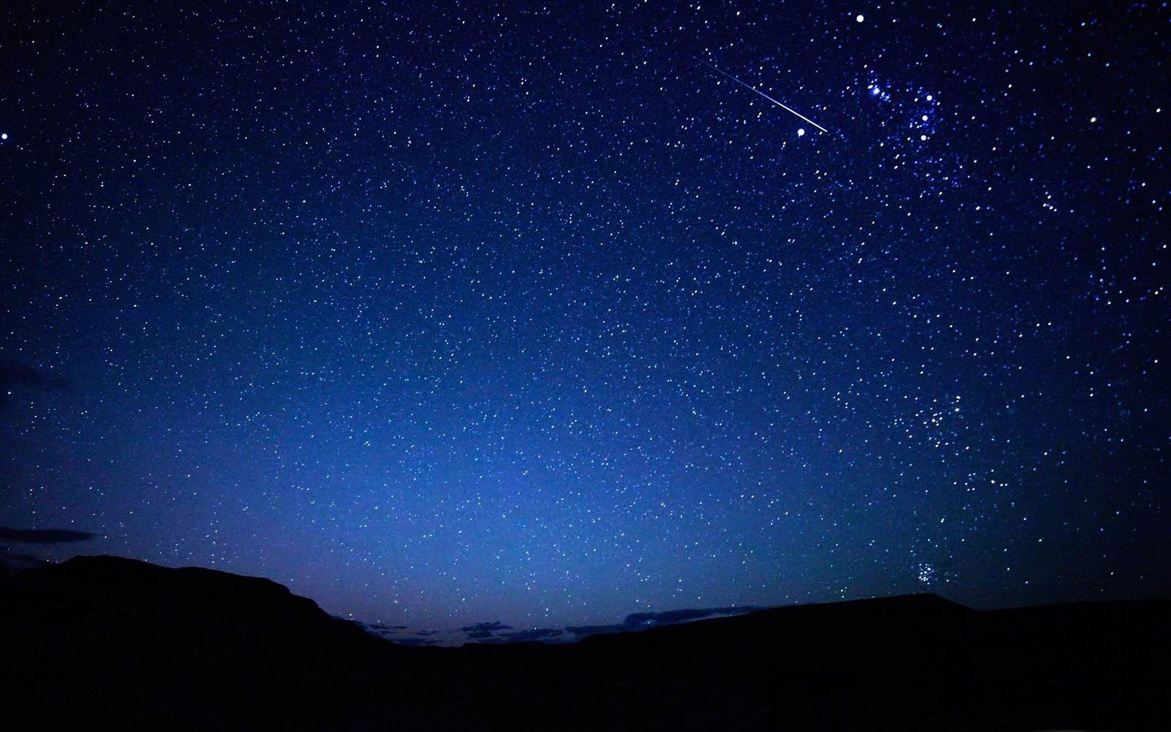 Cielo notturno stellato blu, 1680x1050 HD, PC Desktop