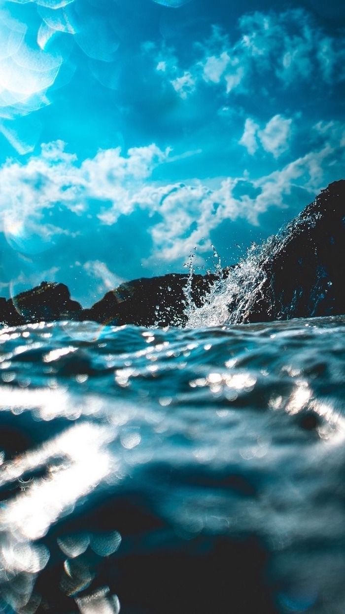 Oceano Azzurro Chiaro, 700x1244 Verticale, Android