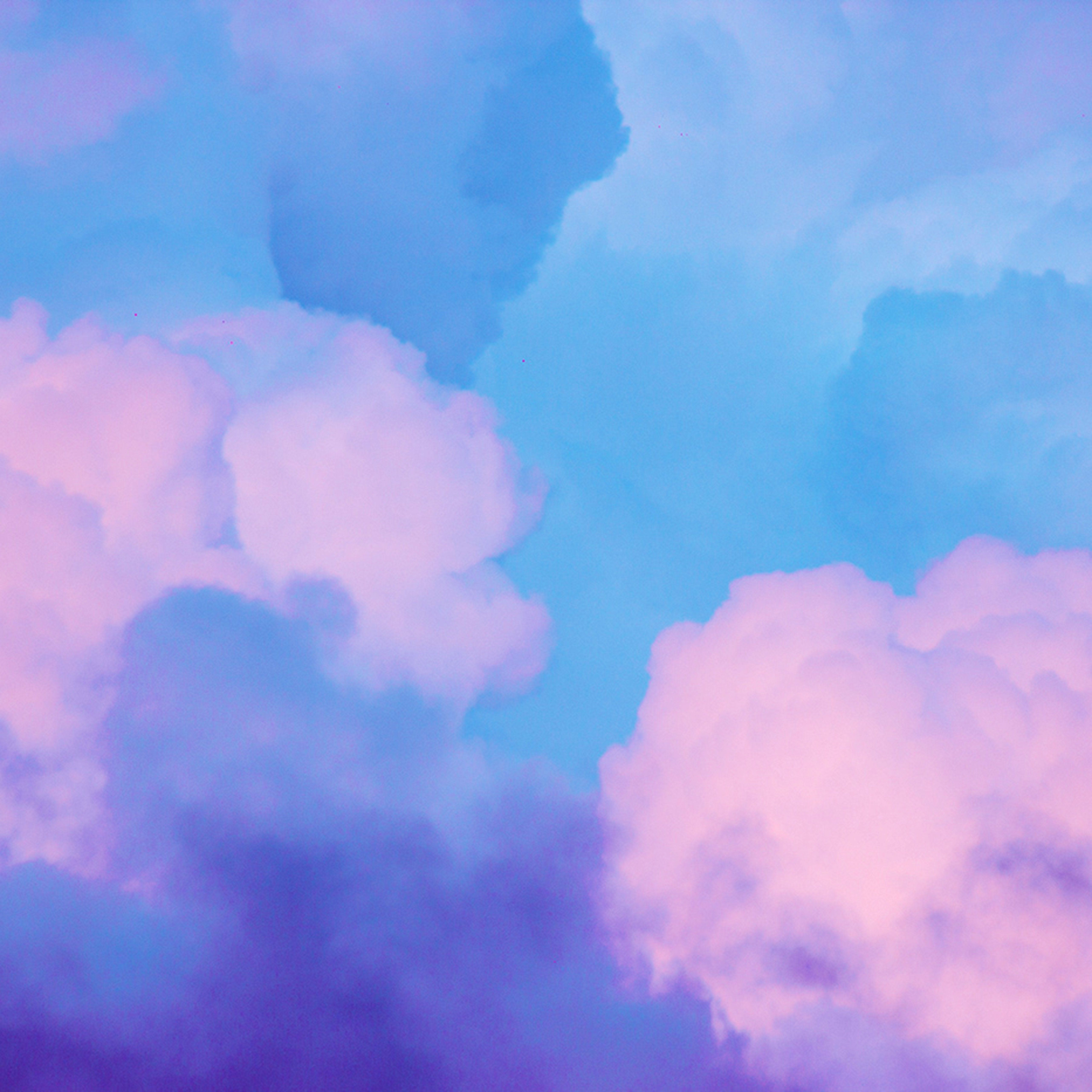 Nuvole pastello cielo azzurro, 5120x5120 4K Ultra HD, Monitor 4K