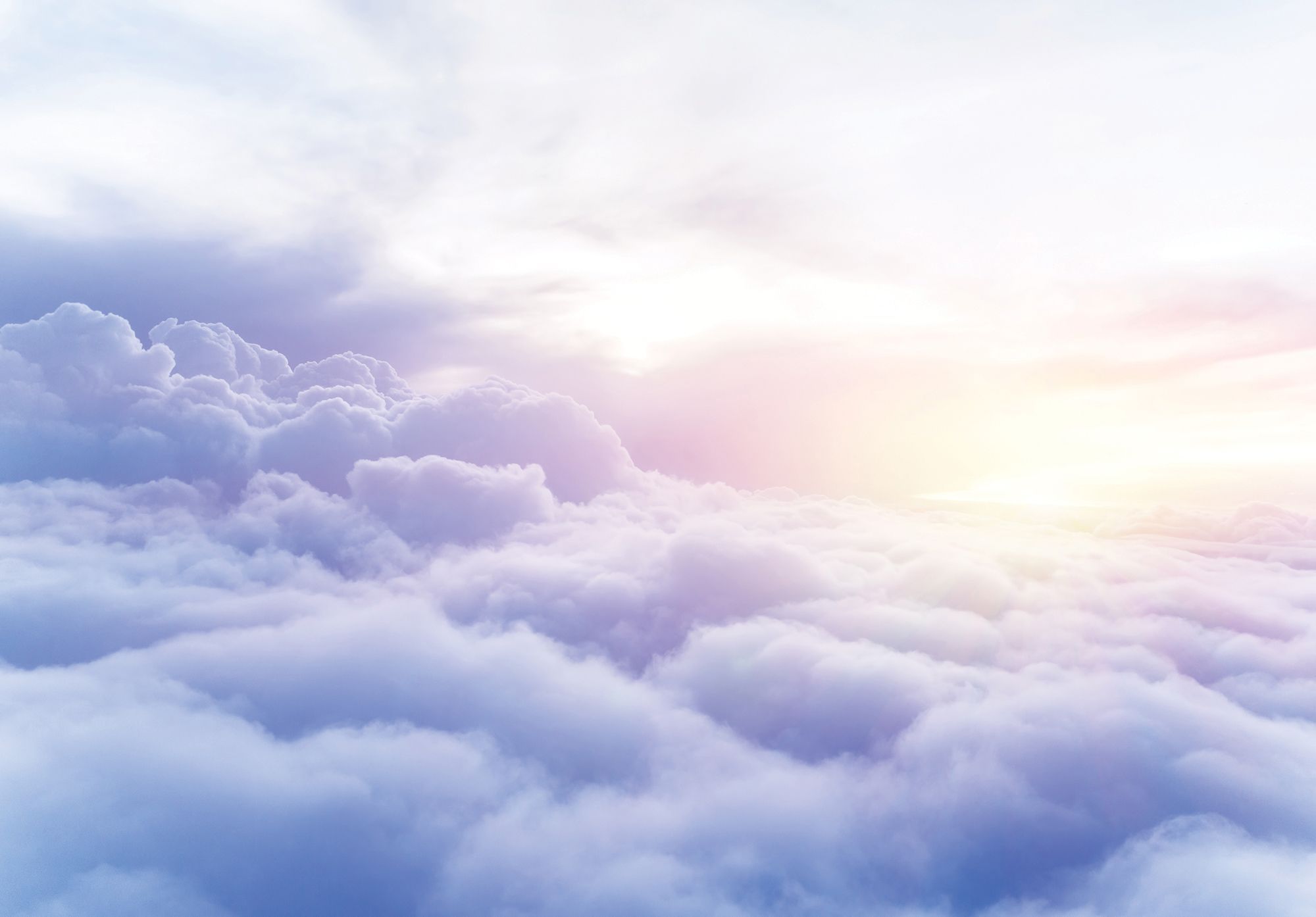 Nuvole cielo azzurro alba, 2000x1394 alta risoluzione, Desktop
