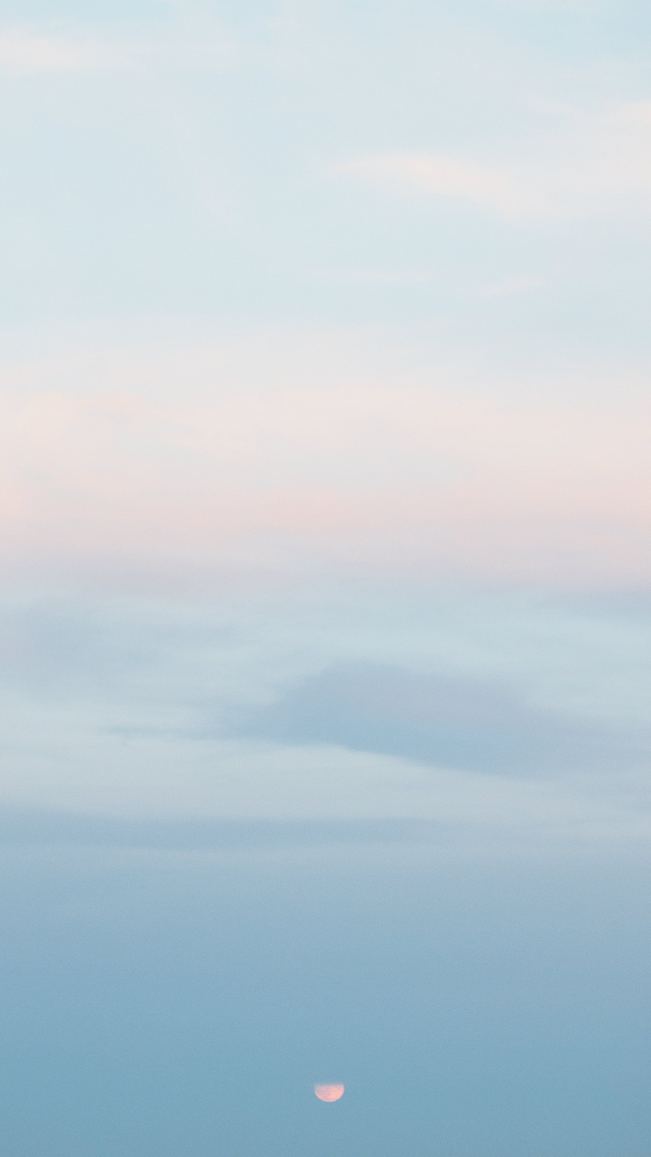 Cielo azzurro pastello nebbia, 2161x3840 Full HD Verticale, Smartphone