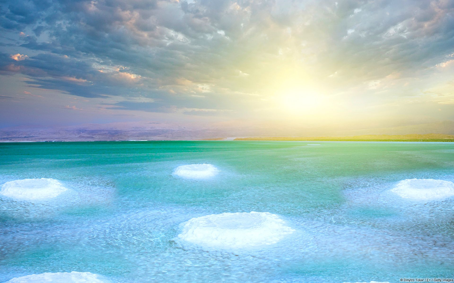 Mare turchese con formazioni di sale, 1920x1200 WUXGA, Laptop