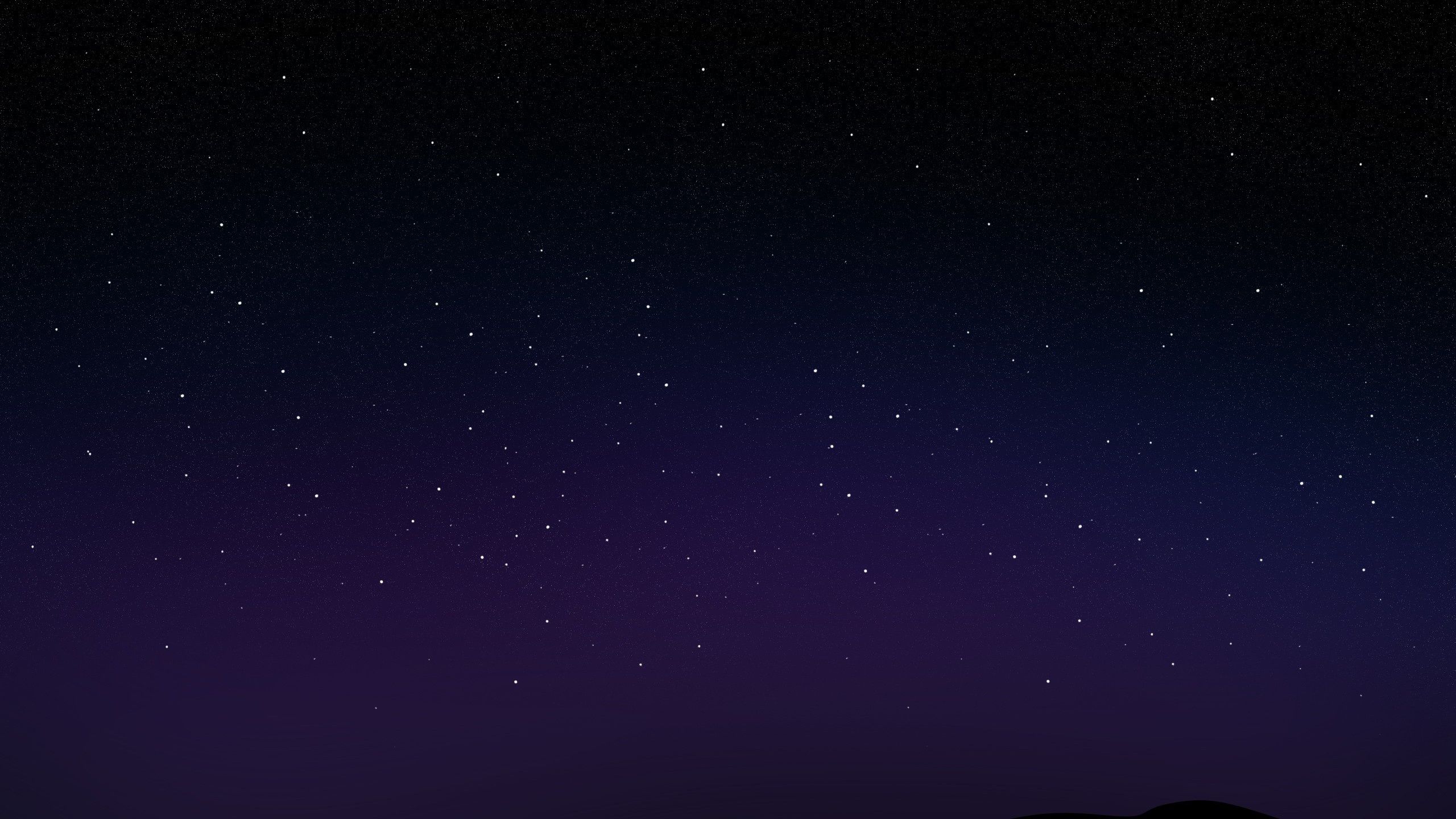 Cielo notturno stellato blu, 2560x1440 1440p, Desktop