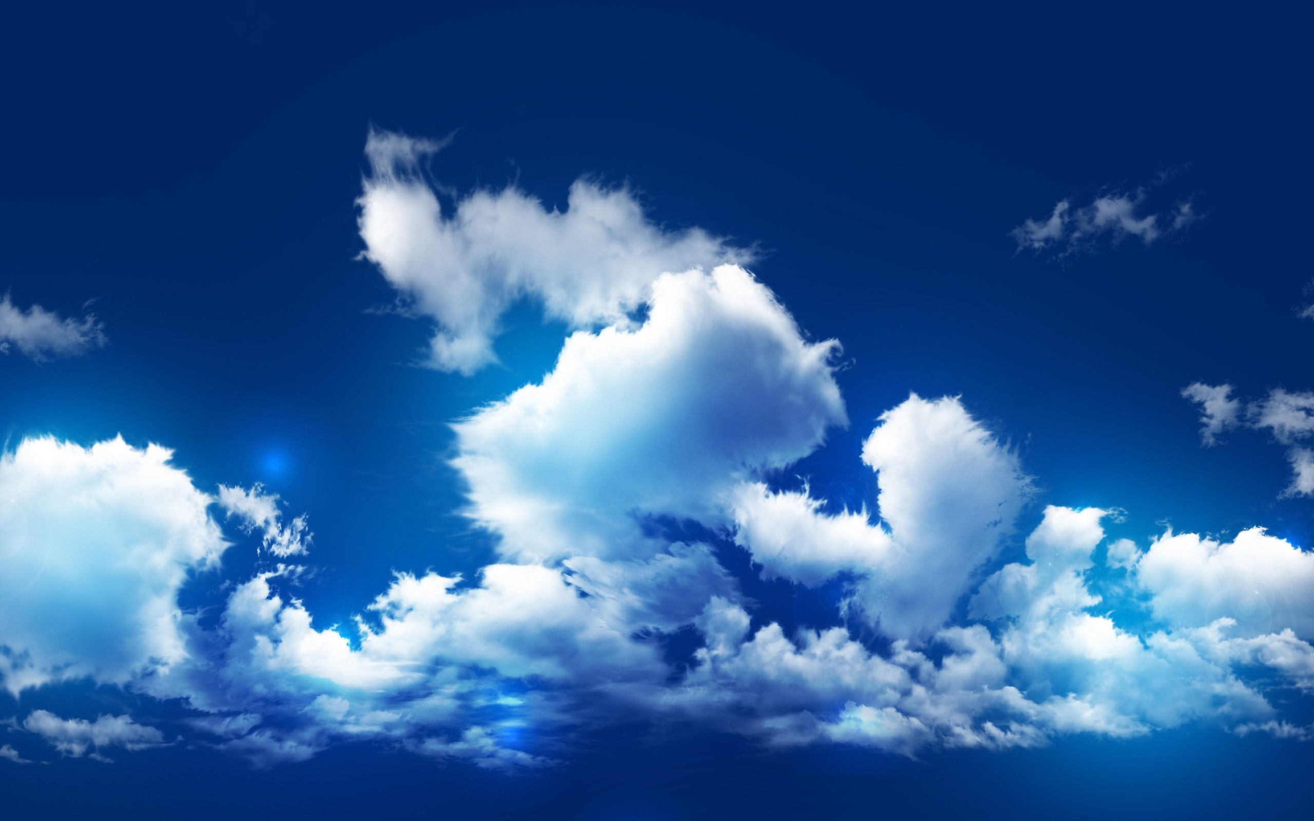Cielo blu con nuvole, 2560x1600 2K, Desktop