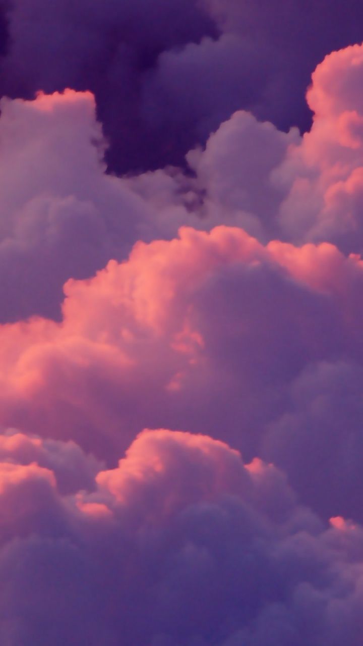 Nuvole rosa e viola, 720x1280 Full HD Verticale, Smartphone