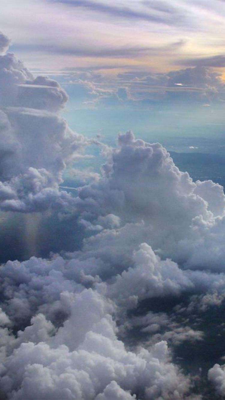 Nuvole vista dall'aereo, 750x1334 Full HD Verticale, iPhone