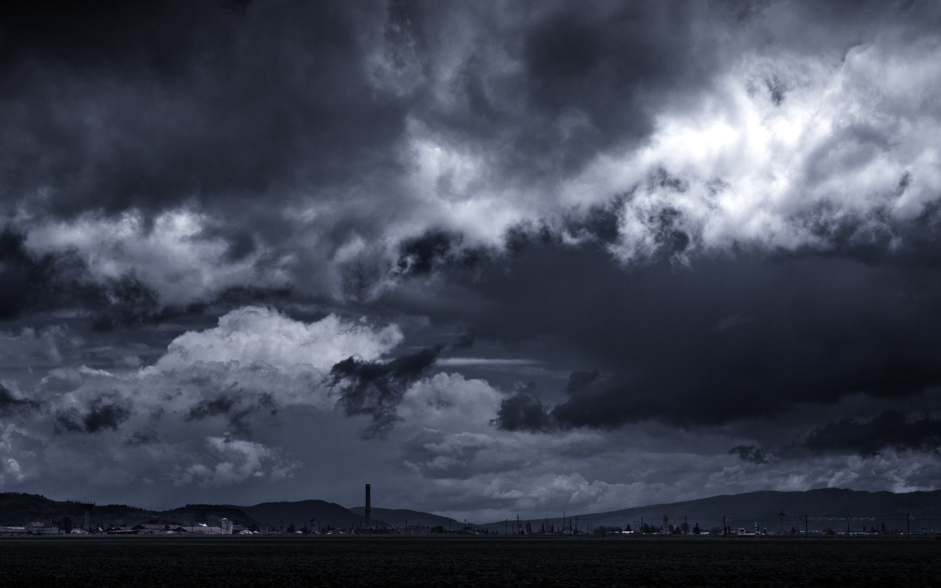 Nuvole tempesta scure, 1920x1200 Full HD+ WUXGA, PC