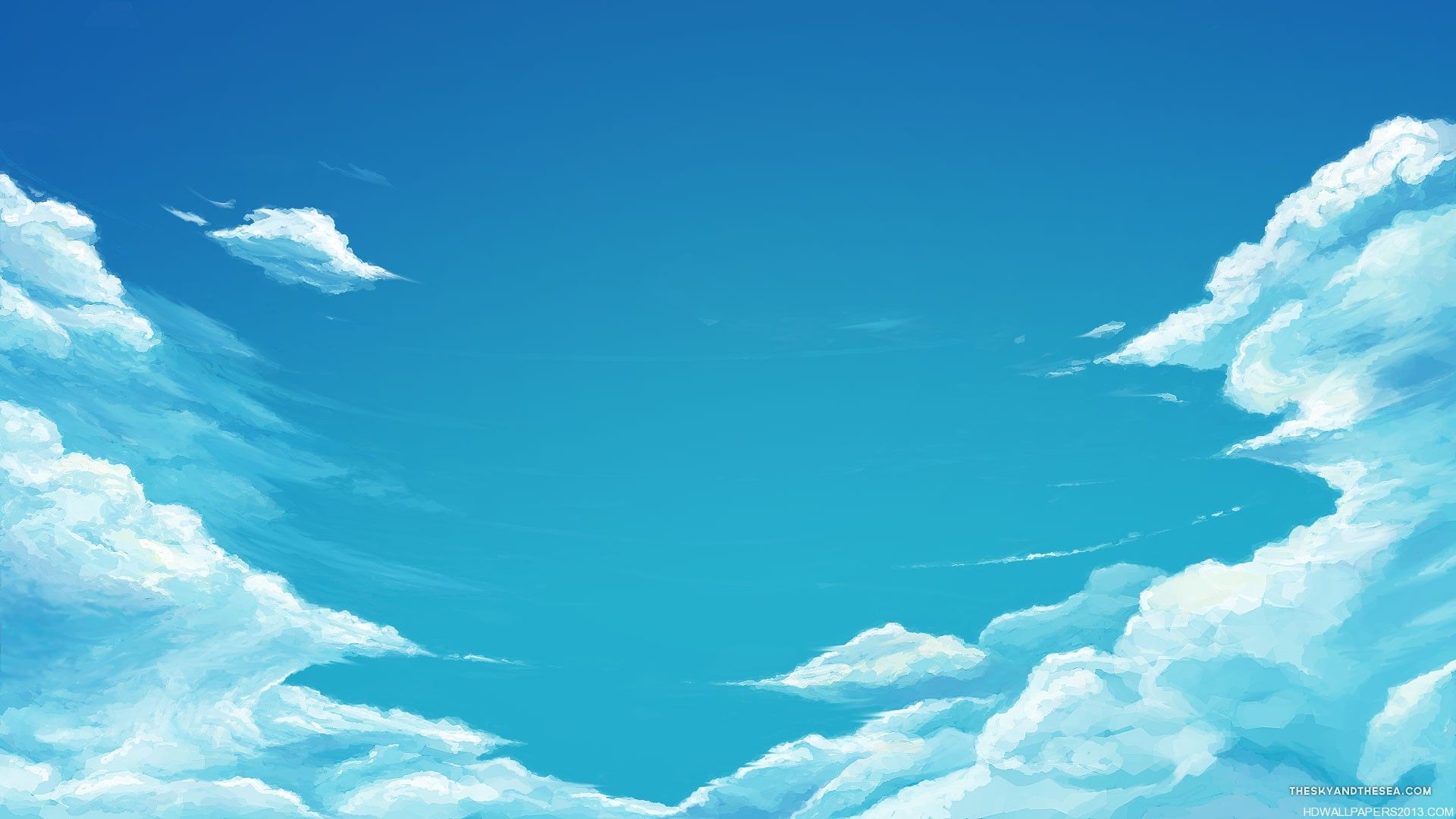 Cielo blu con nuvole, 1920x1080 1080p, Desktop